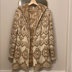 Lovestitch hooded wool cardigan